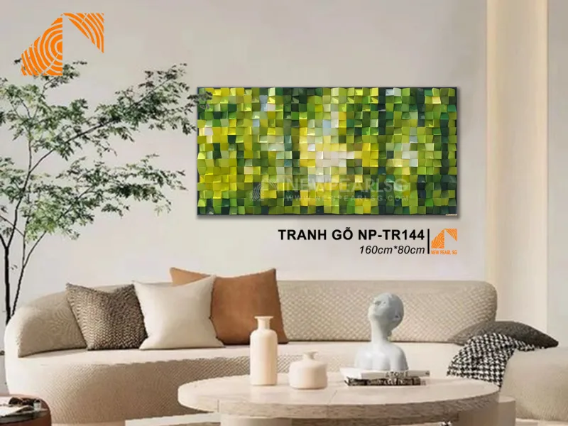 Tranh gỗ ghép MOSAIC 160cm x 80cm NP-TR144