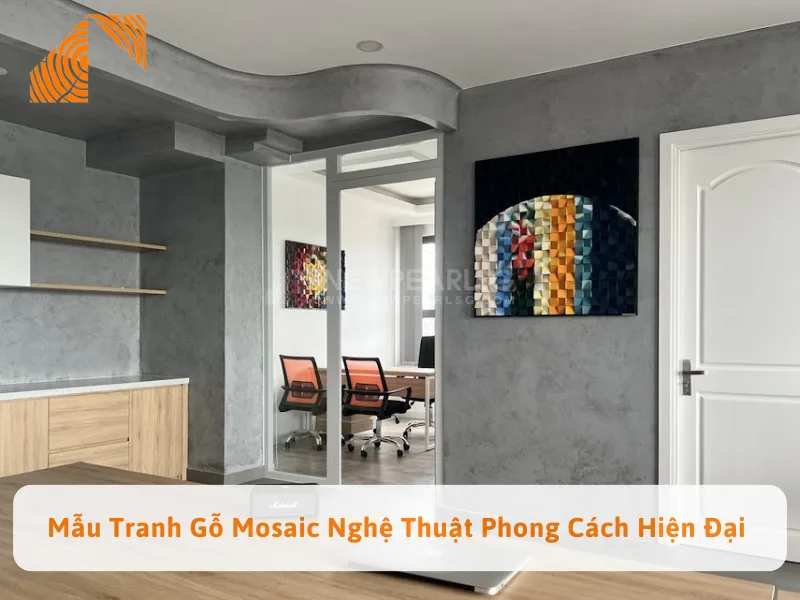 Mẫu Tranh Gỗ Mosaic Nghệ Thuật Phong Cách Hiện Đại 