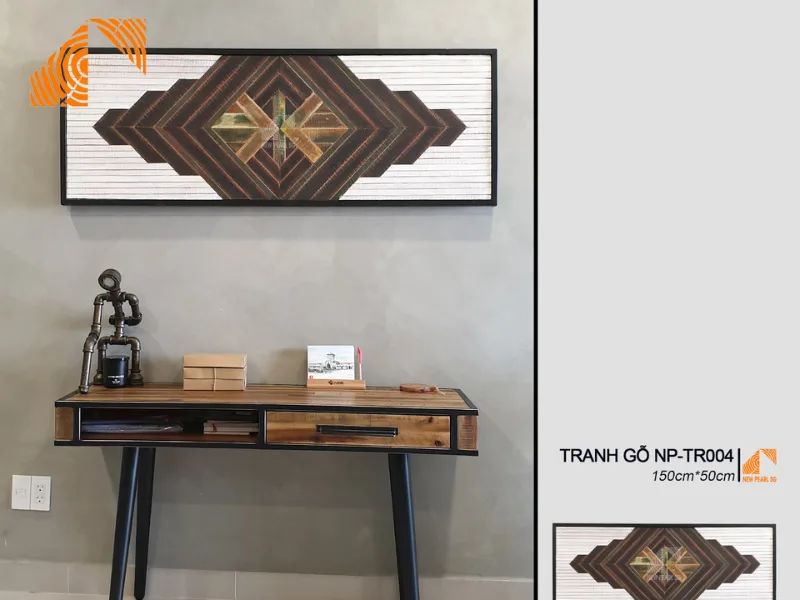 Tranh gỗ ghép MOSAIC 150cm x50cm NP-TR004