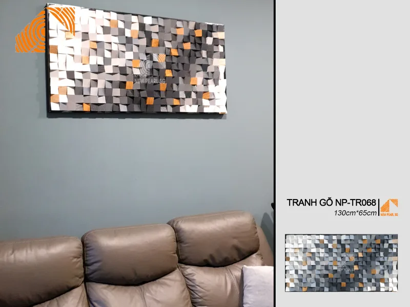 vị trí đặt tranh gỗ mosaic nghệ thuật treo phòng khách 