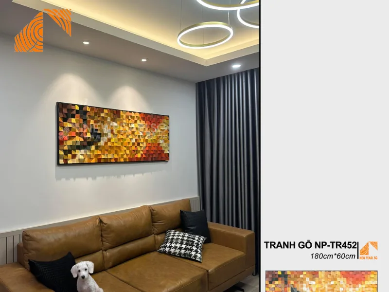 Tranh gỗ ghép MOSAIC 100cm x60cm NP-TR025