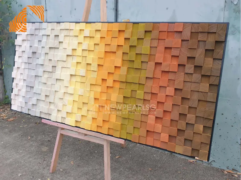 Tranh gỗ ghép MOSAIC 180cm x 80cm NP-TR169