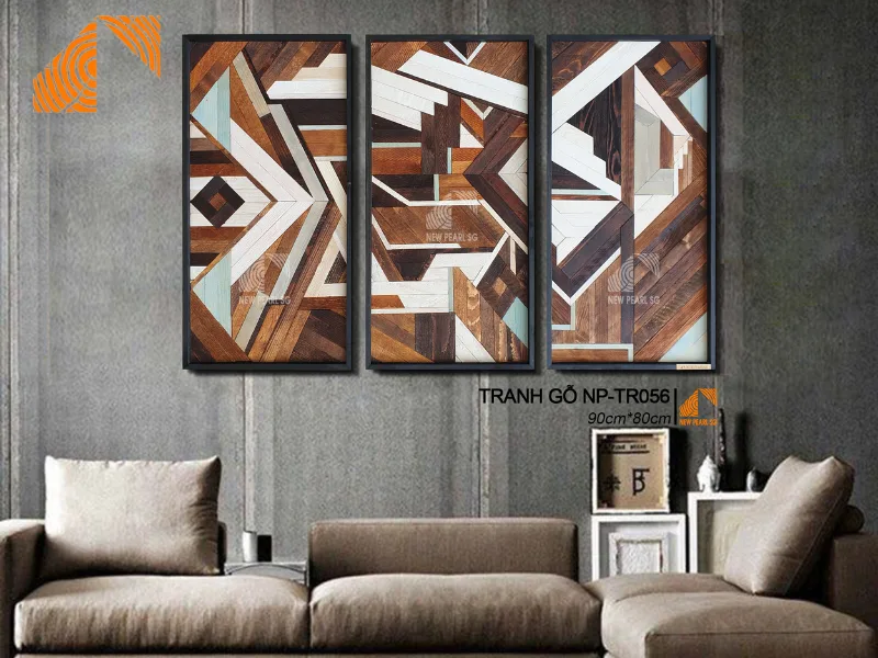 Tranh gỗ ghép MOSAIC 90cm x80cm NP-TR056