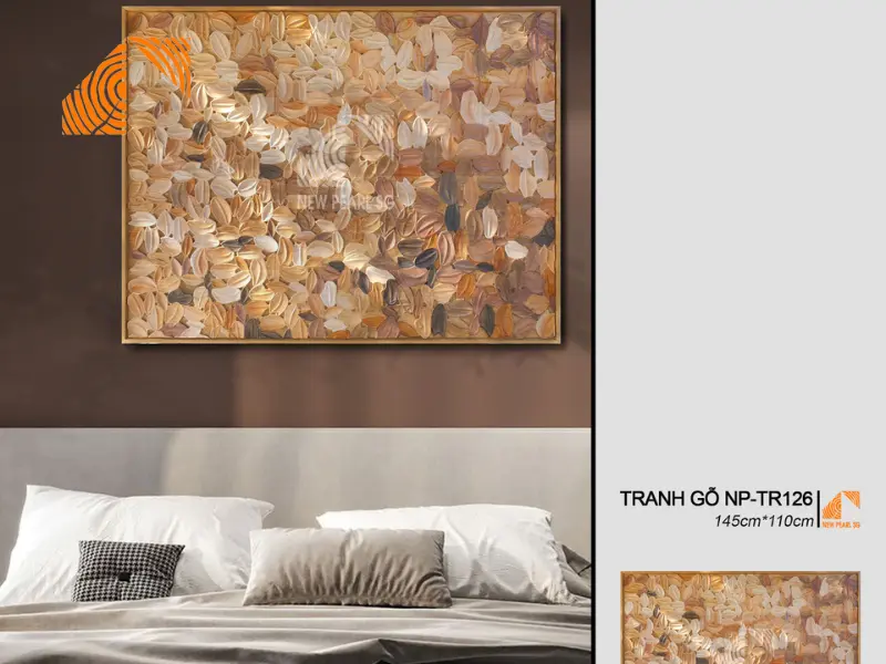 Tranh gỗ ghép MOSAIC 145cm x110cm NP-TR126