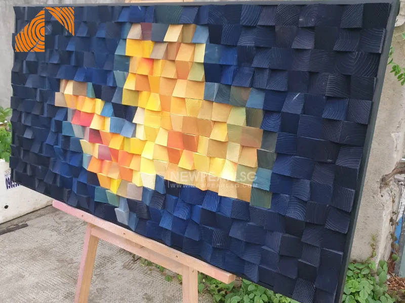 phong thủy của tranh gỗ mosaic nghệ thuật treo phòng khách